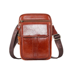 Men's Genuine Leather Retro Business Chest & Shoulder Crossbody Bag