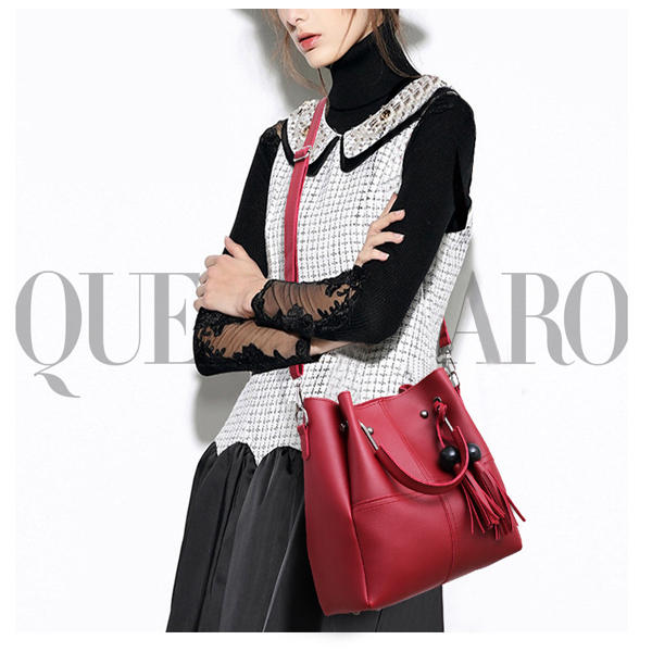 Fashion Handbag Messenger Bag Crossbody Bag Three-piece Tassel Mother Bag