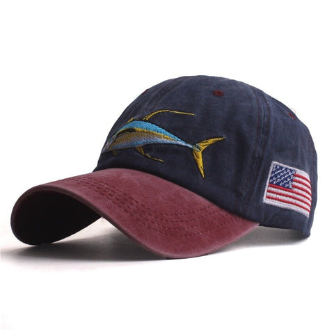 Men Summer Washed Cotton Baseball Cap Outdoor Casual Sports Adjustable Sunshade Hat
