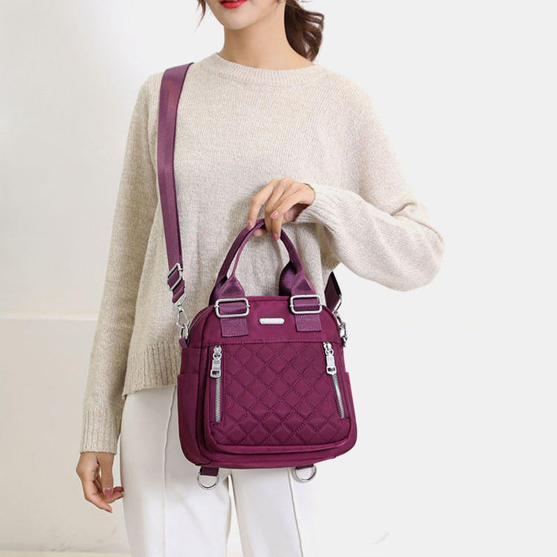 Women Large Capacity Multifunctional Waterproof Multi-Layer Shoulder Bag Backpack