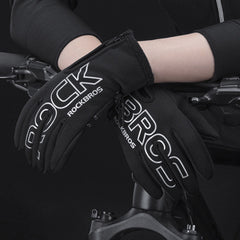 Winter Warm Cycling Gloves Full Finger Touch Screen Riding MTB Bike Bicycle Gloves Motorcycle Bike Gloves