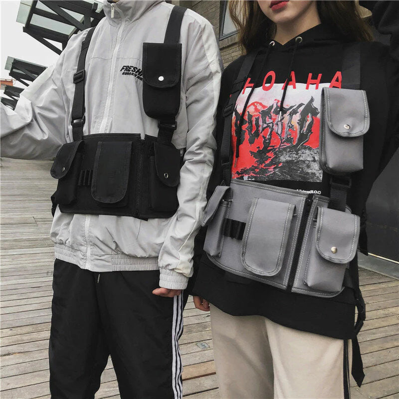 Unisex Tactical Multi-Pocket Chest Vest Bag for Fashion