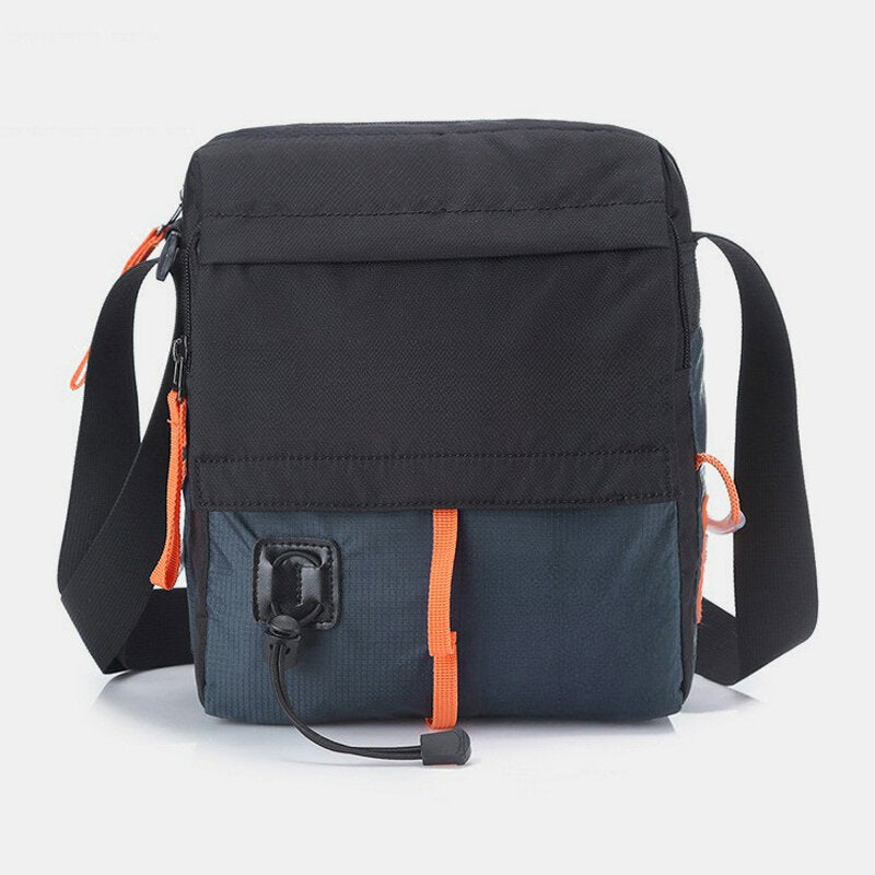 Men's Waterproof Nylon Crossbody Travel Bag for Outdoor Use