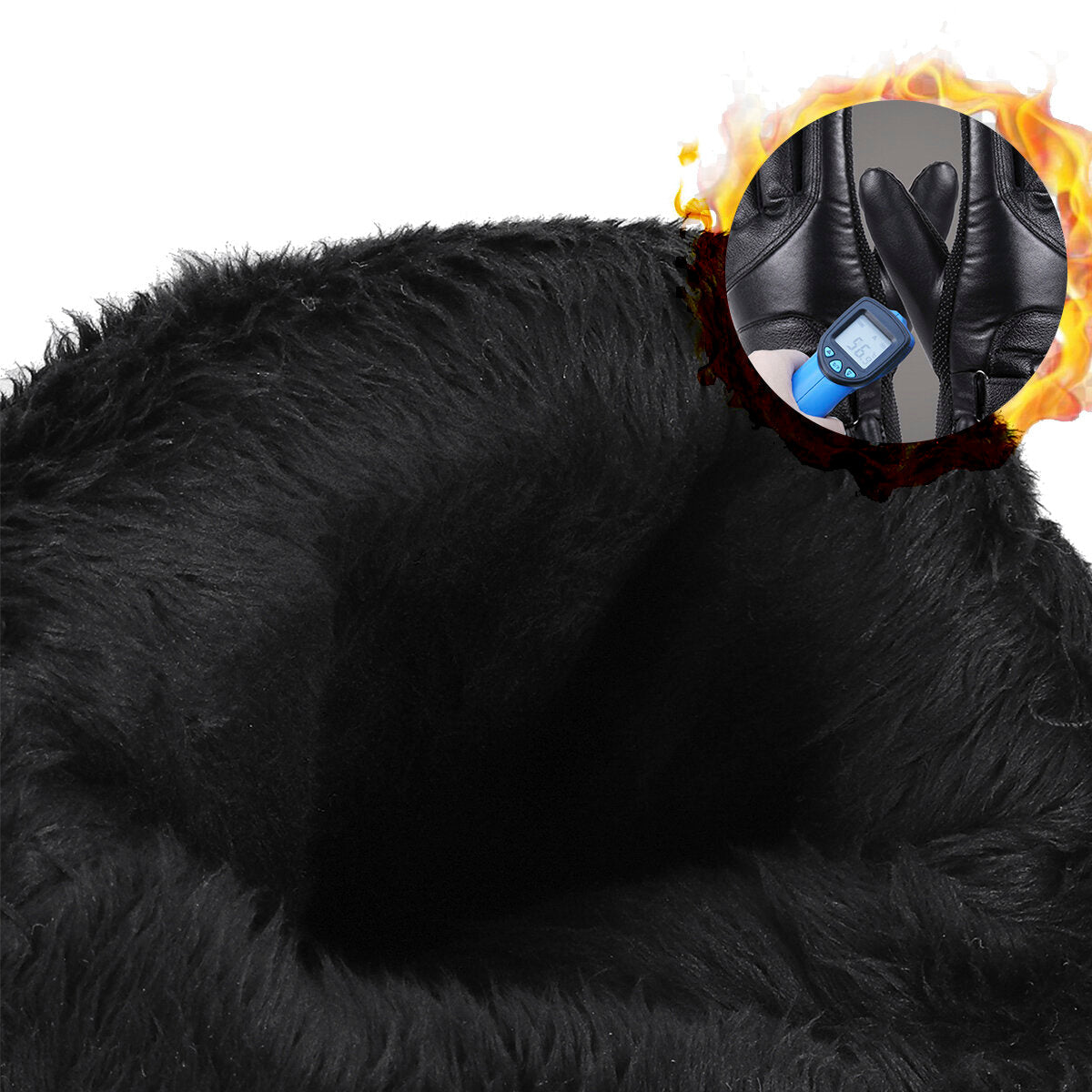 1 Pair Winter Heated Gloves USB Rechargeable Electric Thermal Insulated Gloves for Winter Sports Climbing Cycling