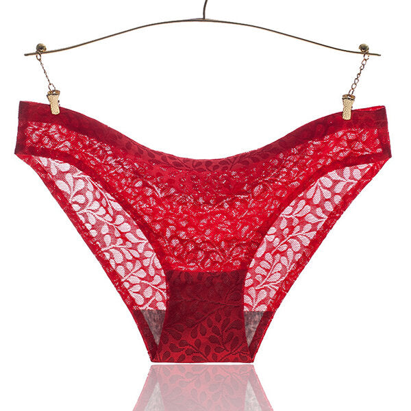 Women's Seamless Low Waist Thongs - Sexy Elastic Panties