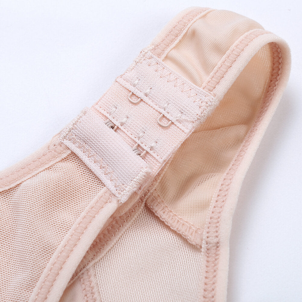 Front Closure Shockproof Adjustable Strap Buckle Yoga Sports Bra