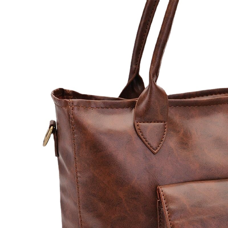 Women Large Capacity Tote Crossbody Bag Multi-functional Suitcase Handbag