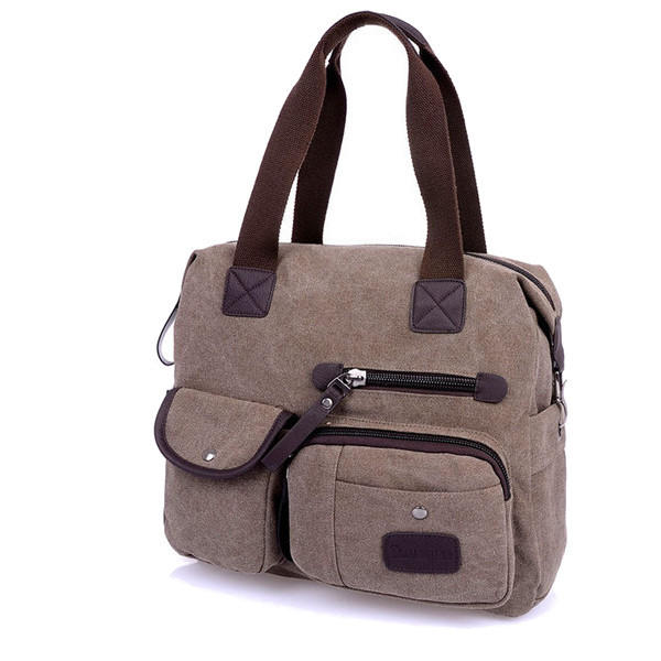 Men Women Vintage Canvas Bag Shoulder Messenger Handbag