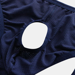 Mens Nylon Mesh Crotchless Holes Pouch Briefs Butt Lifting Breathable Underwear