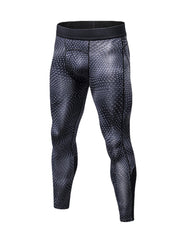 Fitness Quick Dry Stretch Tights Running Trousers Men's Casual 3D Printed Pants