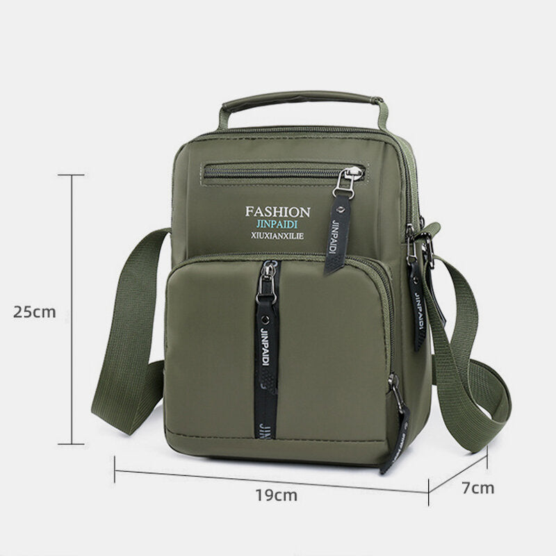 Men Oxford Cloth Multi-pocket Large Capacity Multi-Layers Waterproof Crossbody Bag Shoulder
