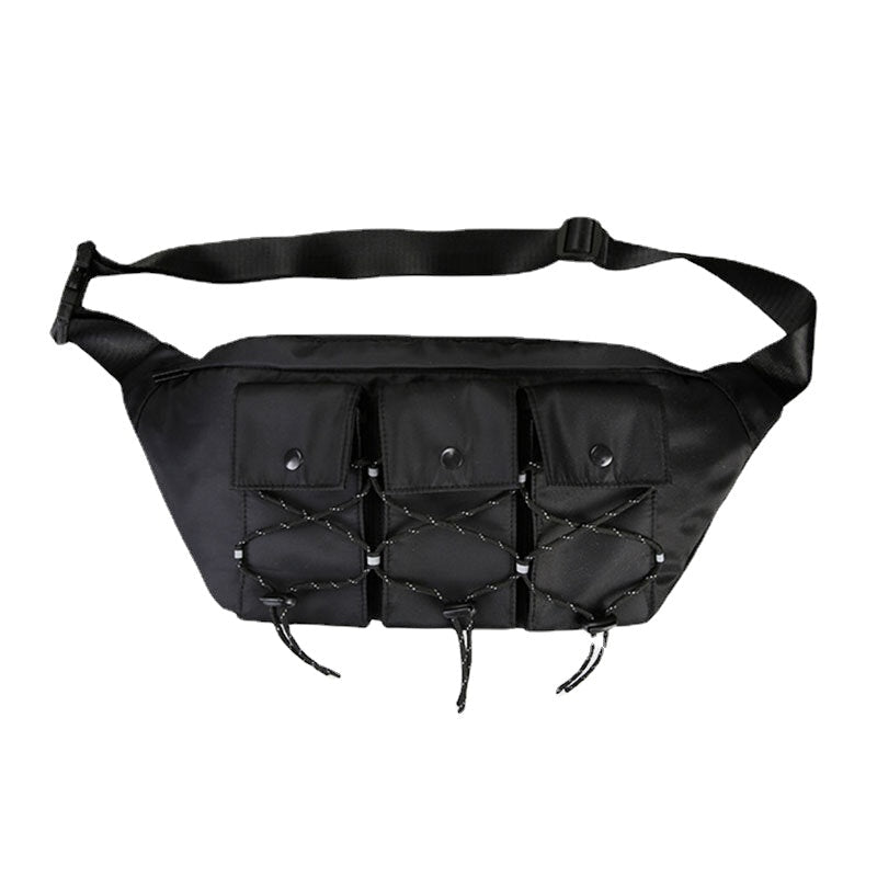 Men Women Fashion Multi-pocket Light Weight Shoulder Bag Crossbody