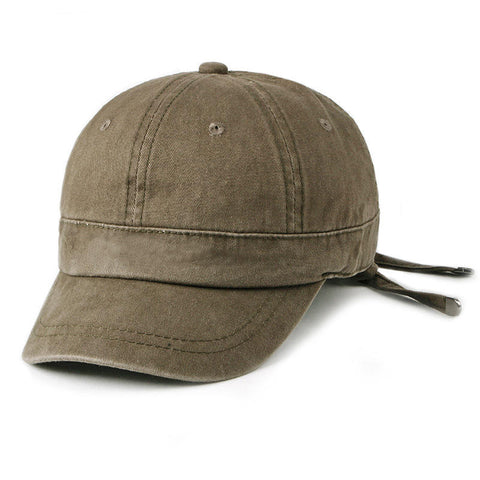 Men Women Washed Cotton Baseball Cap Outdoor Leisure Adjustable Peaked Dad Hat
