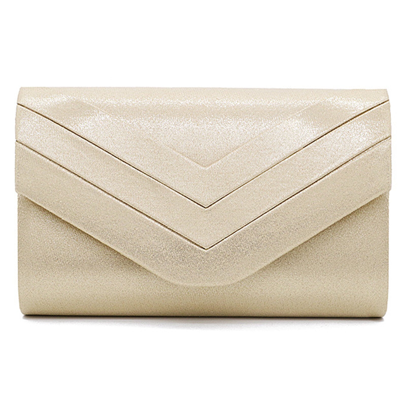 Women Dacron Fabric Elegant Fluffy Clutch Bag Magnetic Closure Casual Square