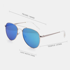 Unisex Casula Fashion Full Metal Frame Narrow Rim Elegant UV Protection Sunglasses