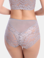 Women's Mid-Rise Lace Full Coverage Panties