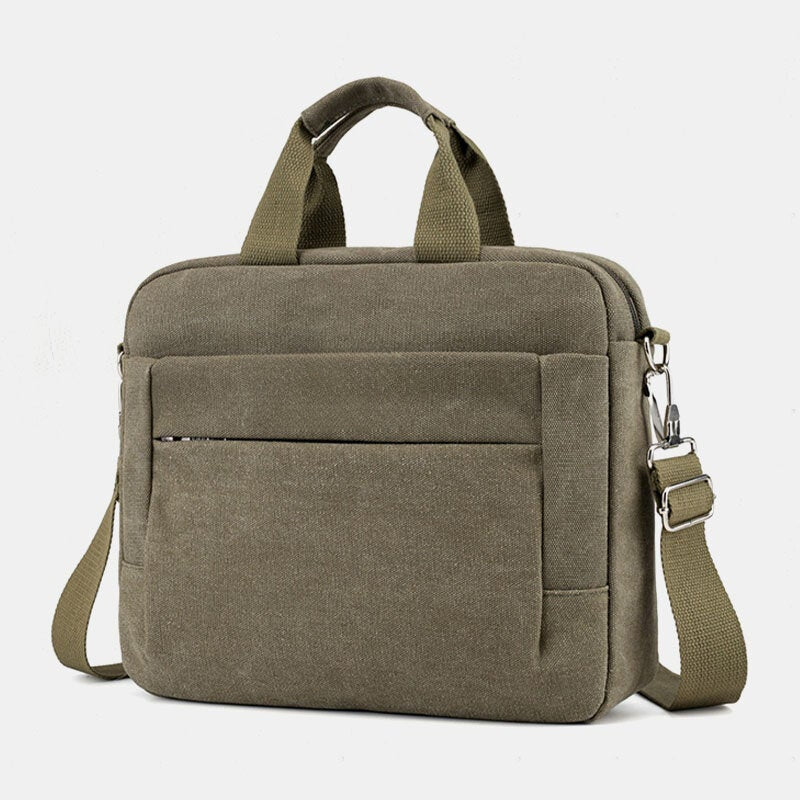 Men's Canvas Crossbody Shoulder Bag for Business