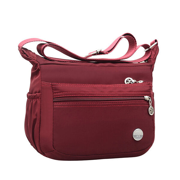 Women Nylon Shoulder Bag Outdoor Sports Waterproof Crossbody