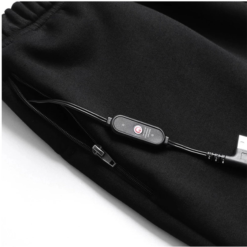 Electric Heated Underclothes Set for Men & Women Shirt + Trousers Velvet Lined Thermal Winter Clothing