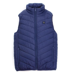 USB Heated Vest with 5 Pads for Men & Women - Winter Warm Jacket