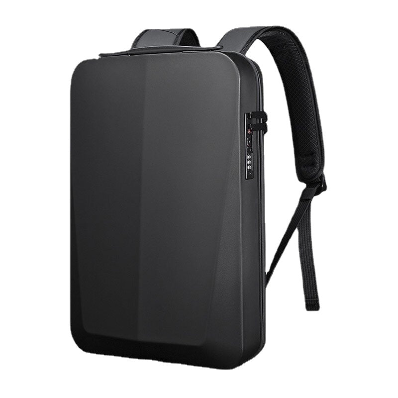 Men 15.6 inch Computer Bag Business Waterproof USB Charging Port Password Lock Anti-theft Plastic Hard Shell Large Capacity Backpack
