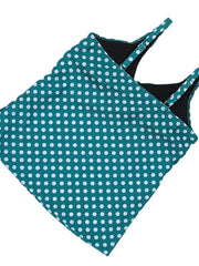 Women's Swimwear Tankini EU / US Size Swimsuit Slim Polka Dot Black Navy Blue Bathing Suits Two Piece / Padded Bras