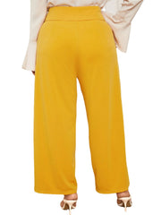 Plus Size Button Design Pants