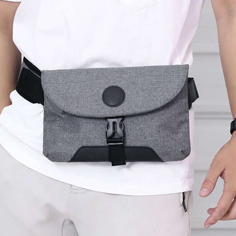 Men USB Charging Solid Color Casual Outdoor Sport Multi-carry Chest Bag Crossbody Belt