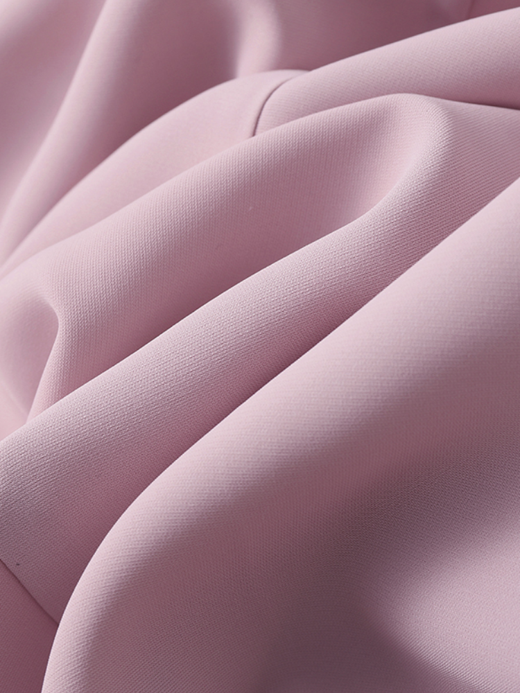 Women Solid Color Zipper Back Casual High Waist Skirts