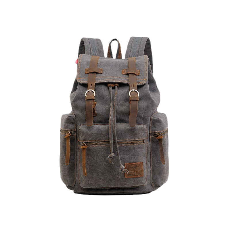 Men Vinatge Canvas Anti-theft Backpack Student Bag Travel