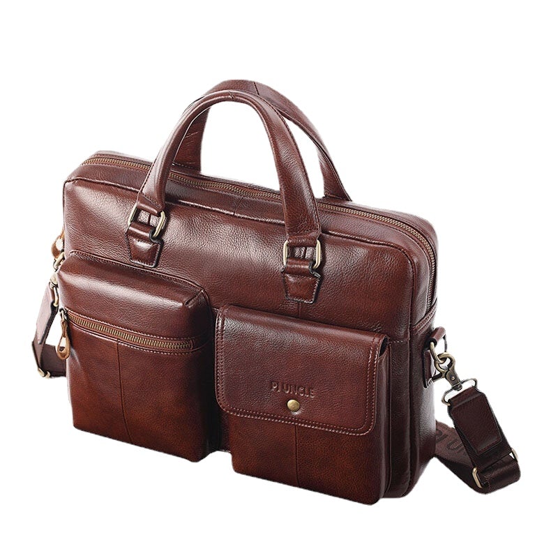 Men Genuine Leather Handbag Crossbody Bag Messenger