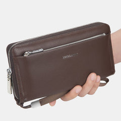 Men Faux Leather Long Wallet Clutches Bag Phone Bag