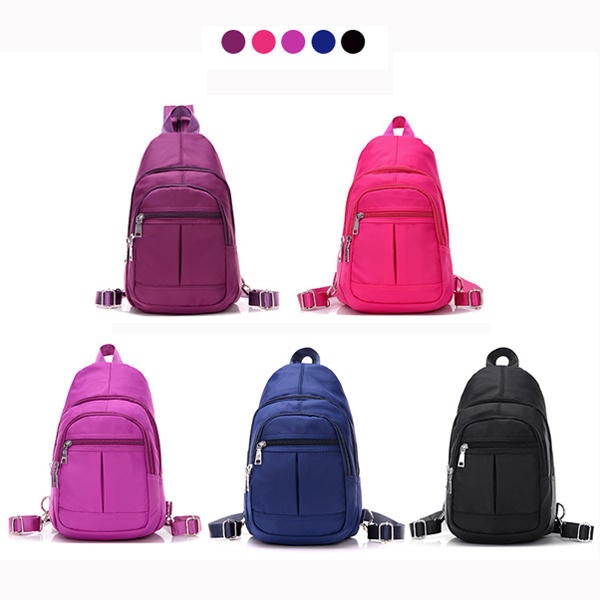 Waterproof Nylon Multi-Purpose Shoulder Bag Backpack Chest Diagonal Package Twill Bag