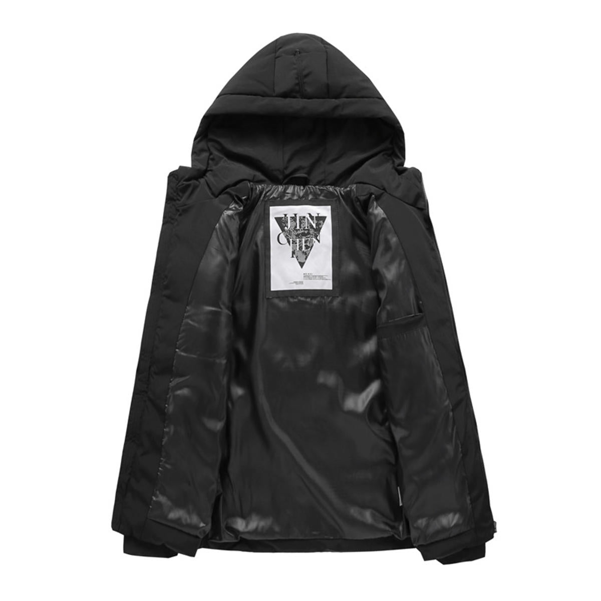 Men's USB Heated Hooded Winter Jacket - Electric Warm Overcoat