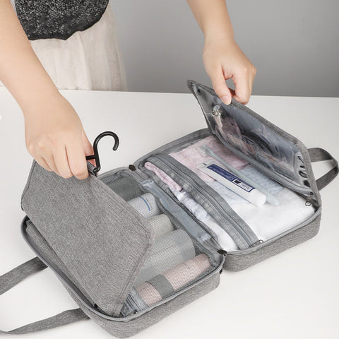 Women Dacron Fabric Casual Large Capacity Storage Bag Waterproof Portable Travel Makeup Bag