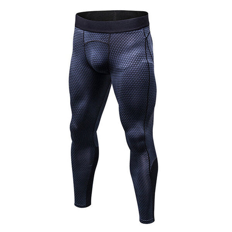 Fitness Quick Dry Stretch Tights Running Trousers Men's Casual 3D Printed Pants