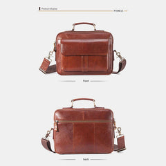 Men's Genuine Leather Business Crossbody Shoulder Bag