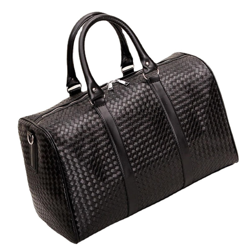 Men Woven Large Capacity Business Travel Bag Handbag Crossbody Shoulder Bag