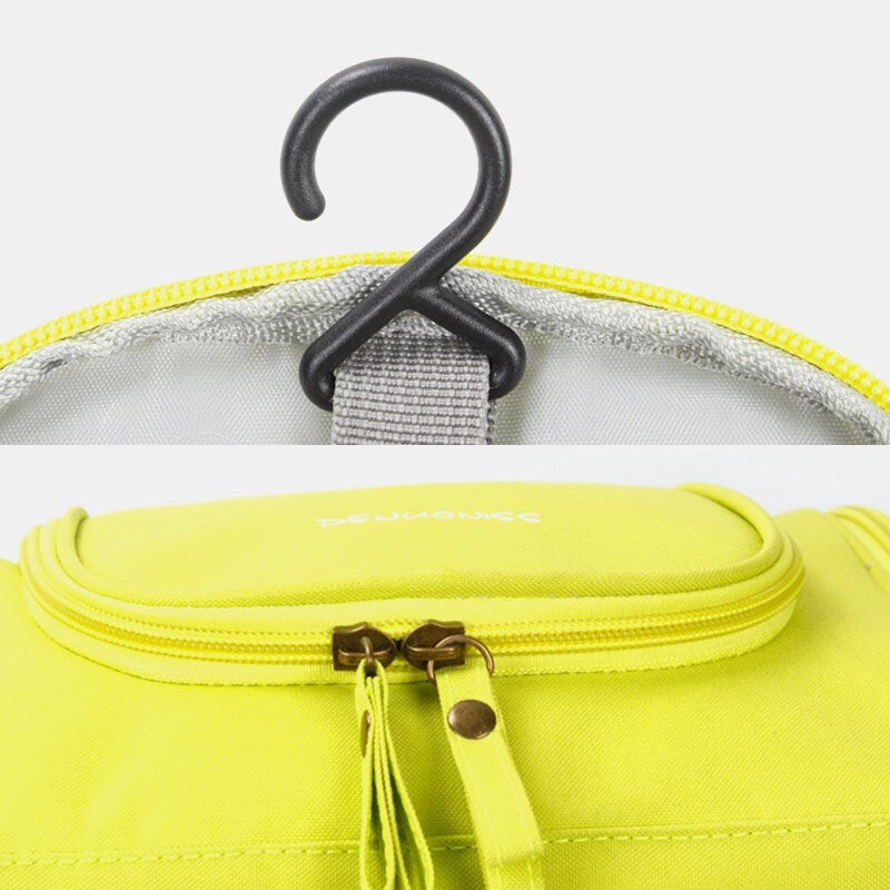 Women Waterproof Folding Storage Bag Hook Makeup