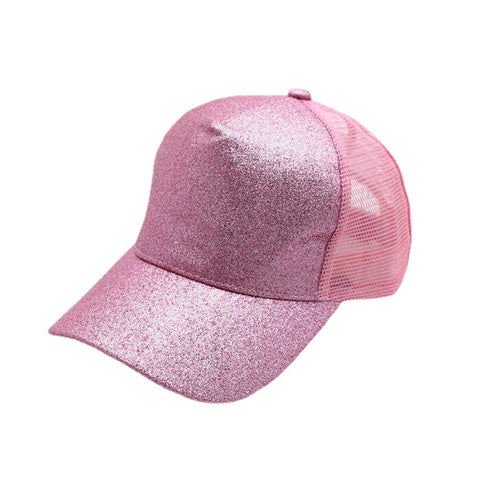 Women Simple Casual Solid Color Visor Breathable Mesh Sun Hat Baseball Hat