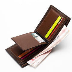 Men Leisure Casual Short Cross Wallet Multi-Slot Tri-fold Wallet