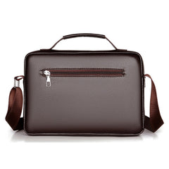 Men Artificial Leather Vintage Large Capacity Crossbody Bag Business Multifunctional Durable Briefcase Bag Messenger Bag