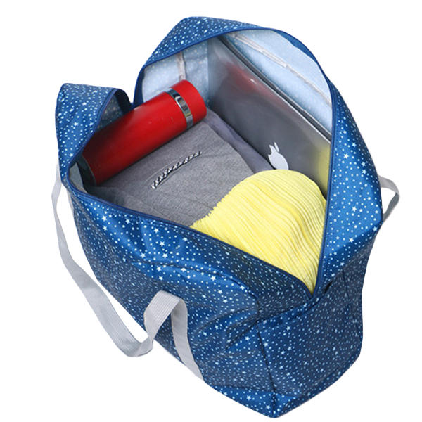 Women Nylon Little Flowers Travel Bag Floral Duffel Bag Luggage Bag Handbag