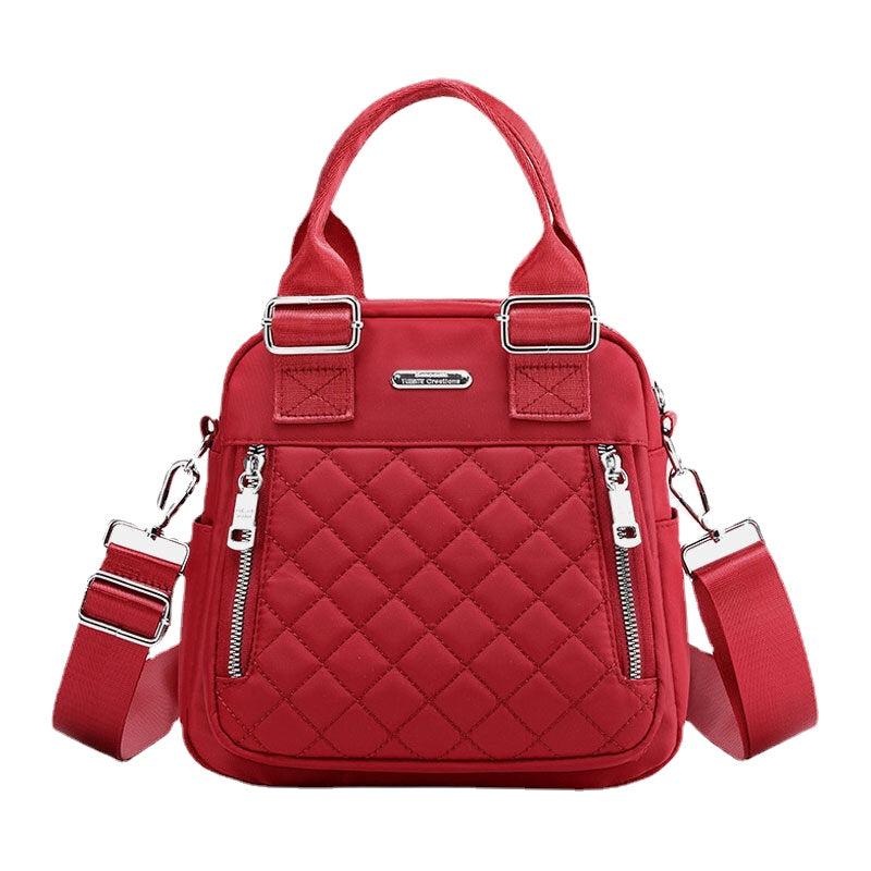 Women Large Capacity Multifunctional Waterproof Multi-Layer Shoulder Bag Backpack