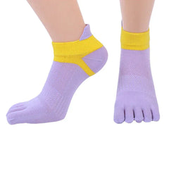 Women Five Toes Breathable Sports Yoga Sock Cotton Exercise Cycling Ankle Socks