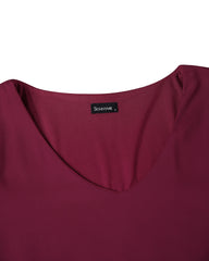 Women Summer Solid Casual 3/4 Sleeve Shirt Mini Dress
