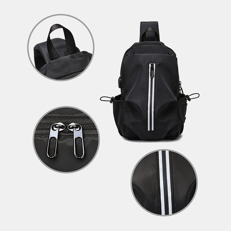 Men Fashion Casual Chest Bag Shoulder Travel Business