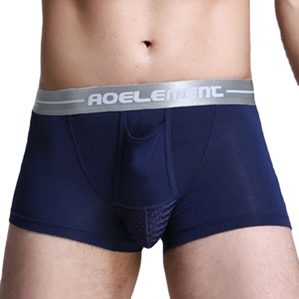 Mens Modal U Convex Separation Physiological Boxers Briefs Health Care Casual Underwear