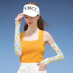 Women's Nylon Ice Silk Thin Outdoor Cycling Driving UV Protection Arm Guard Sun Protection Sleeve