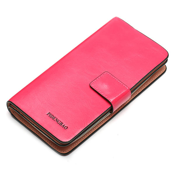 6 Inches Cell Phone Women 12 Card Slots Wallet Purse PU Credit